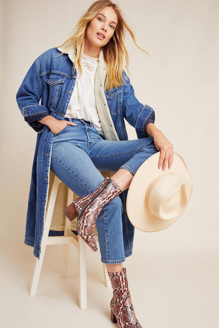 Levi's Extra-long Denim Trucker Jacket