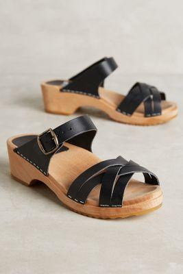Funkis Plait Clogs Black
