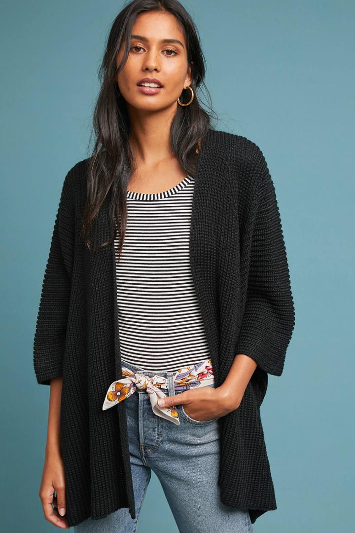 Anthropologie Evelyn Ribbed Kimono