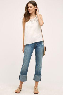 Pilcro Hyphen High-cuff Jeans Tinted Denim