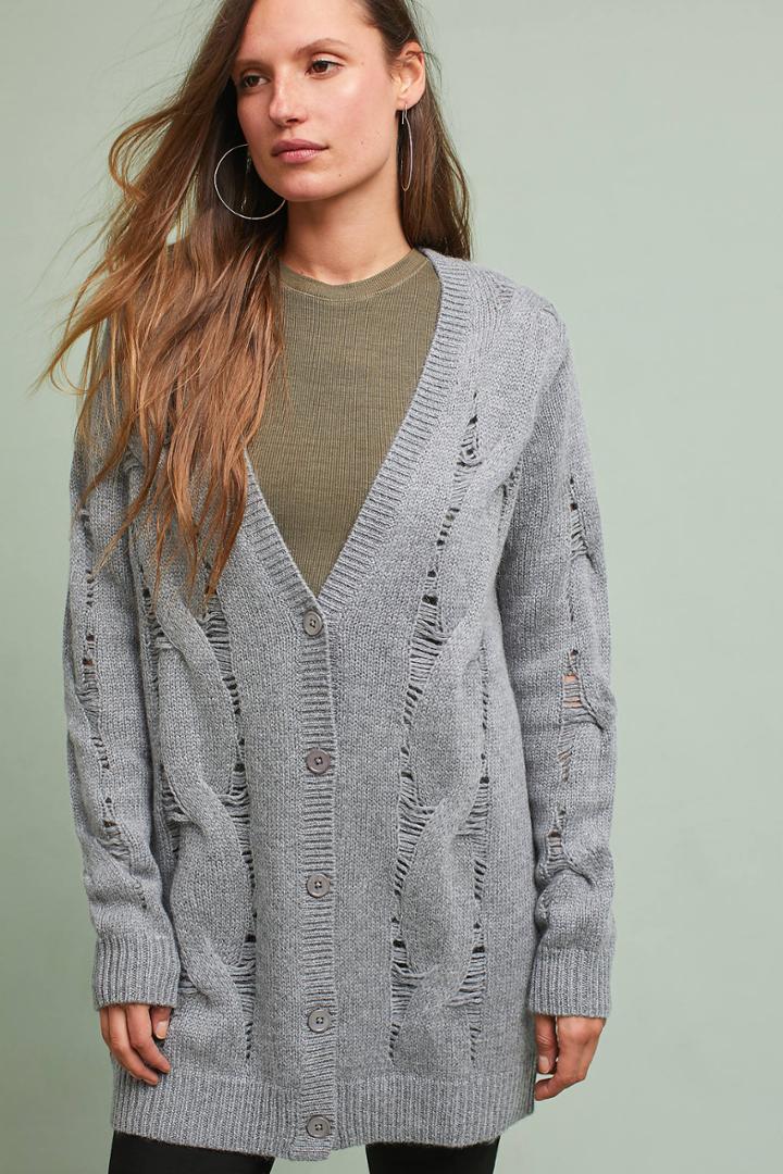 Ag Jeans Ag Sandrine Cable Cardigan