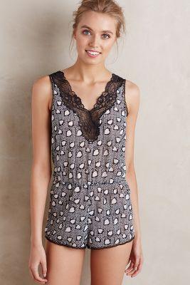 Stella Mccartney Analise Romper Blue Motif