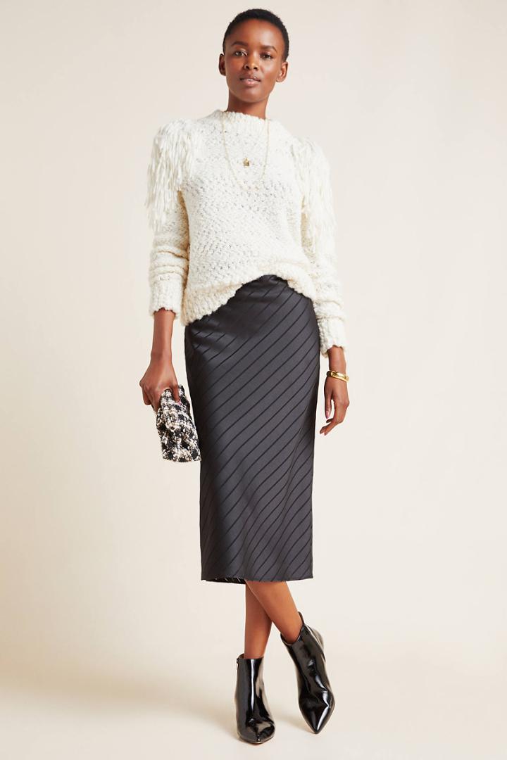 Ro & De Rowena Bias Midi Skirt