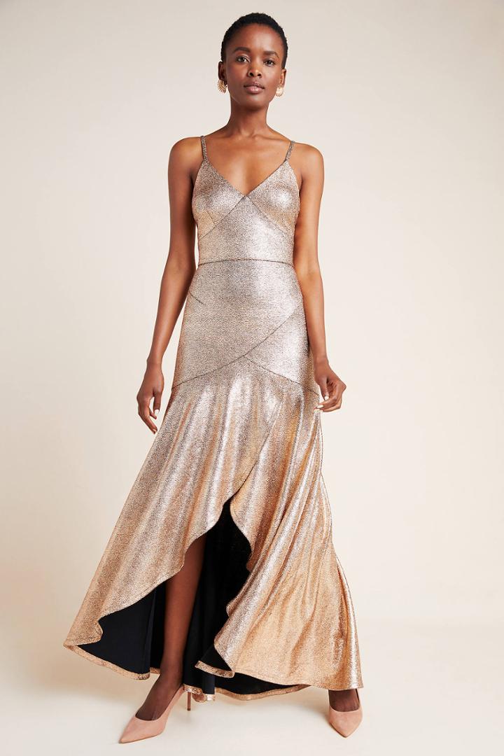 Hutch Vicky Metallic Maxi Dress