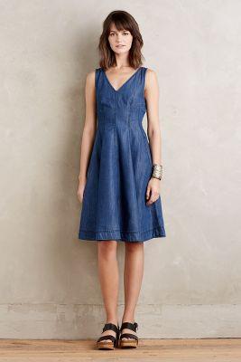 Holding Horses Seamed Denim Dress
