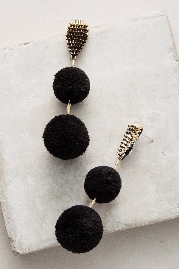 Mignonne Gavigan Double Pom Pom Drop Earrings