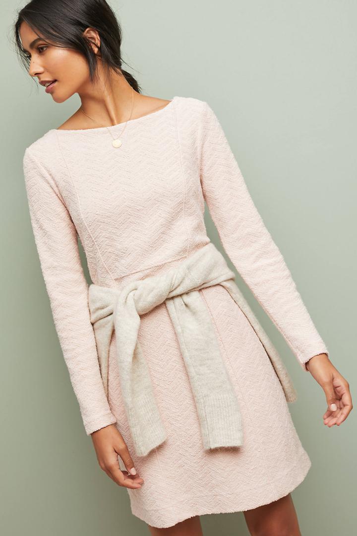 Saturday/sunday Textured Chevron Dress