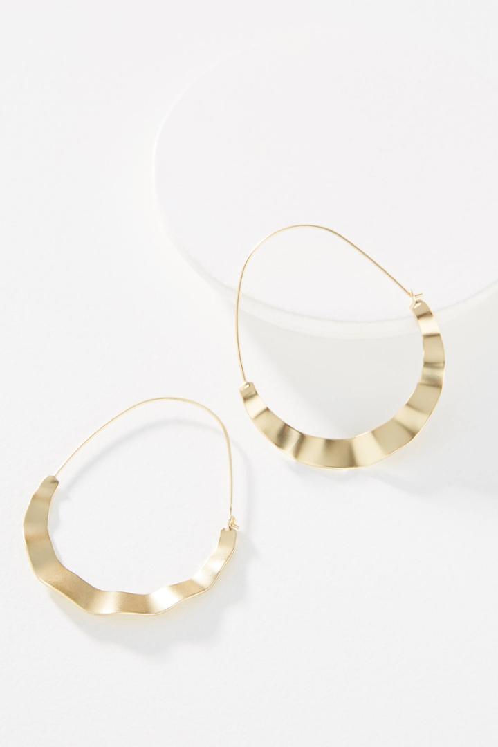 Anthropologie Waverly Hoop Earrings