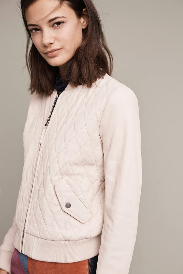 Joe's Jeans Quilted Leather Bomber