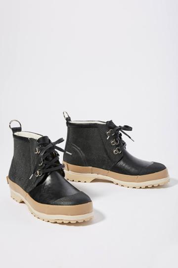 Ilse Jacobsen Lace-up Short Rubber Boots