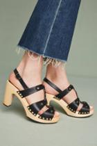 Swedish Hasbeens Brassy Block Heels