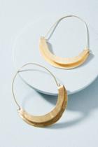 Anthropologie Folded Crescent Demi-hoop Earrings