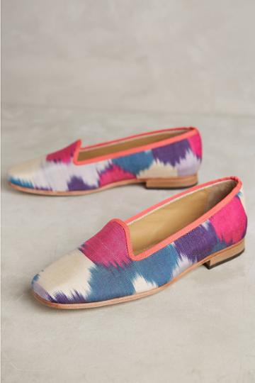 Artemis Printed-silk Smoking Loafers