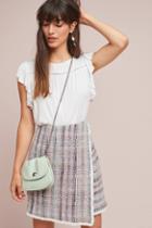 Bordeaux Stephanie Flutter-sleeve Top