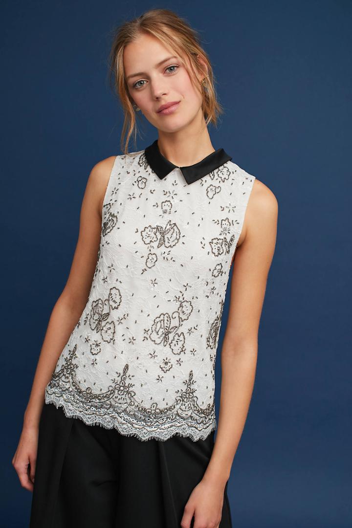 Anthropologie Regan Embellished Shell