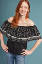 Hemant & Nandita Mavra Embroidered Off-the-shoulder Top