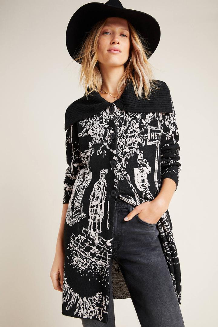 Aldomartins London Jacquard Sweater Coat