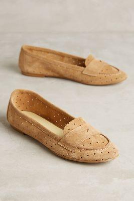 Ballerina Velours Suede Loafers Honey Miel