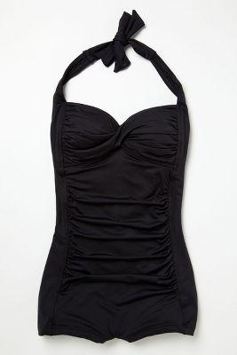 Seafolly Boyleg Maillot Black