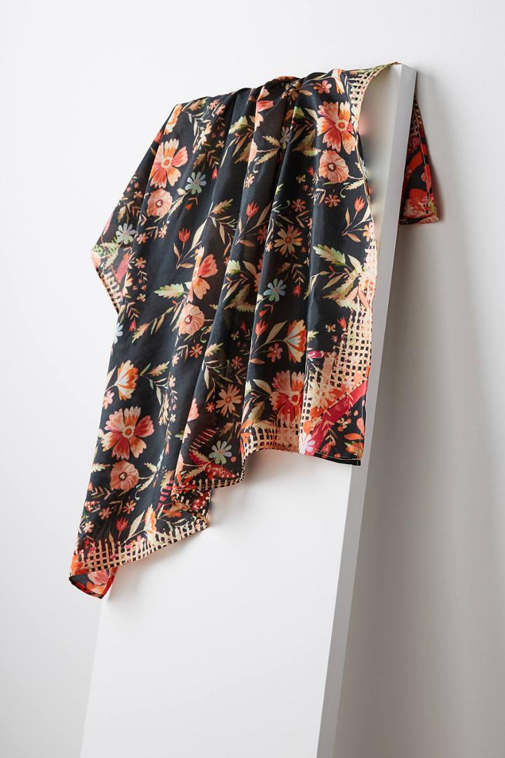 Anthropologie Larkspur Silk Bandana