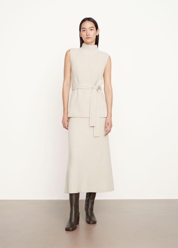 Vince Self-tie Turtleneck Shell Sweater