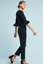Black Halo Miranda Flutter-sleeve Jumpsuit