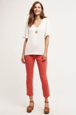 Pilcro Stet Side-slit Jeans Light Red