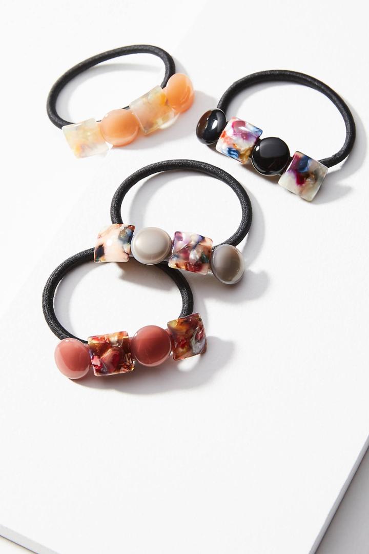 Anthropologie Adora Pony Holder Set