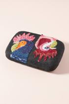 Aranaz Embroidered Rooster Clutch