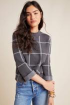 Anthropologie Laurie Plaid Sweater