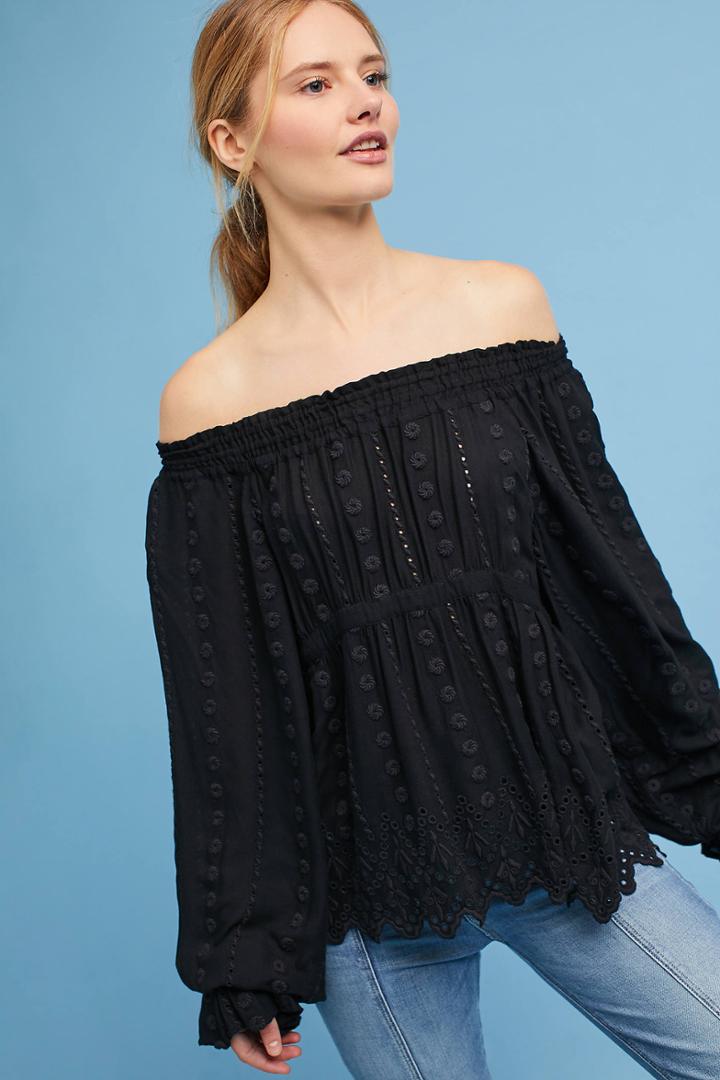 Ne Quittez Pas Hemla Eyelet Top