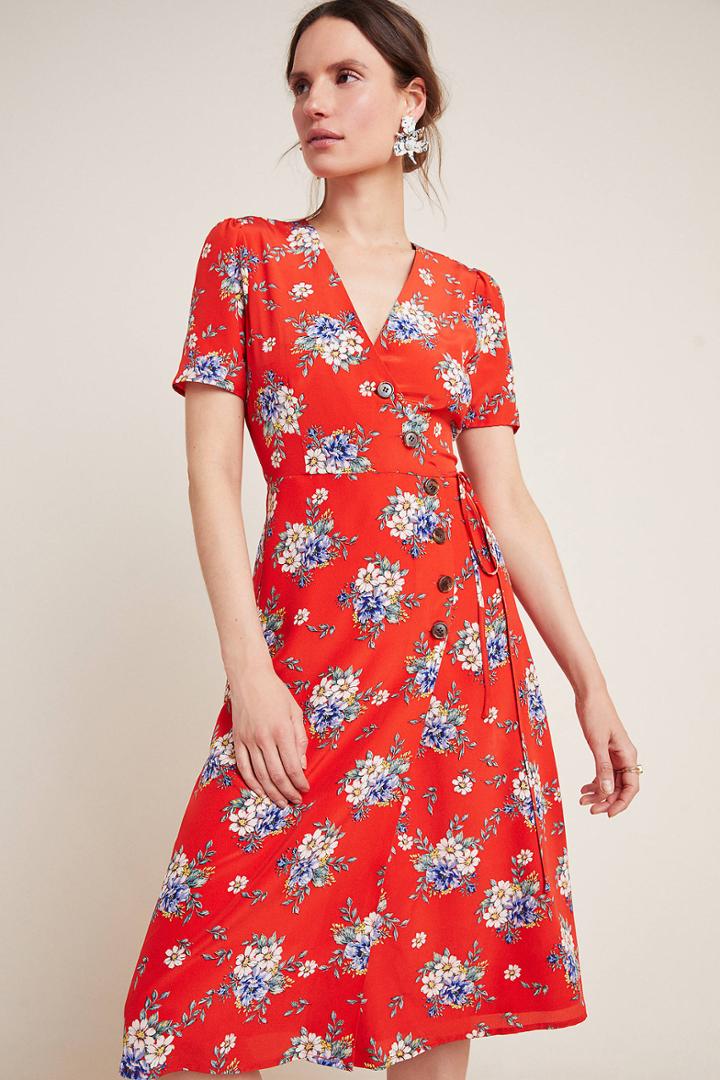 Yumi Kim Fiona Silk Wrap Dress