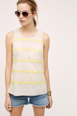 Les Cocotiers Embroidered Sunstripe Tank