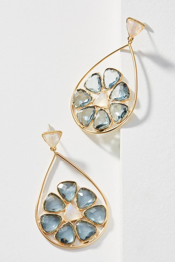 Anthropologie Blooming Mosaic Drop Earrings