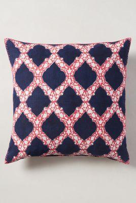 John Robshaw Dahlia Pillow Navy