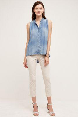 Pilcro Blushed Stripe Crops