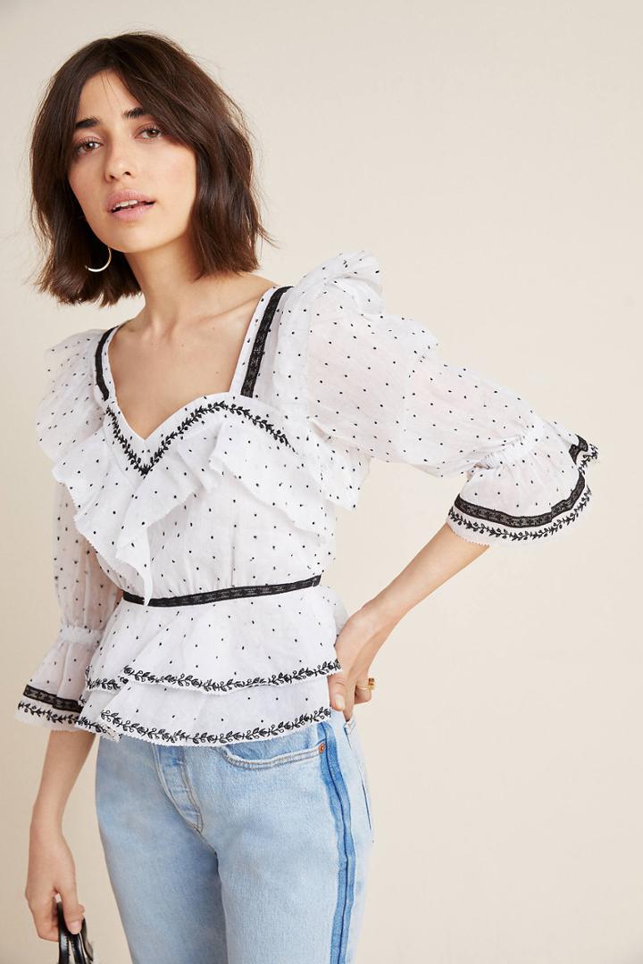 Love Sam Belmont Lace Blouse