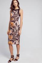 Black Halo Aurora Floral Sheath Dress