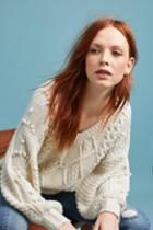 Molly Bracken Pommed Cable Sweater
