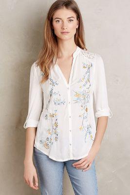 Tiny Embroidered Kalei Buttondown