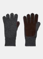 Vince Plush Cashmere Glove With Suede Palm