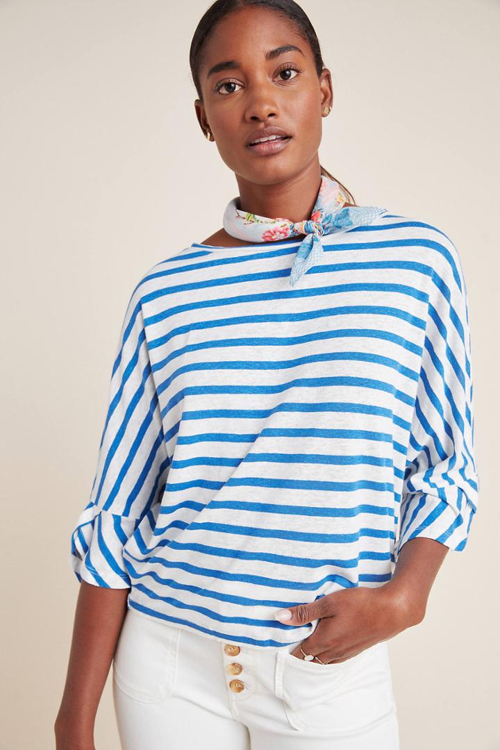 Anthropologie Mazo Striped Top