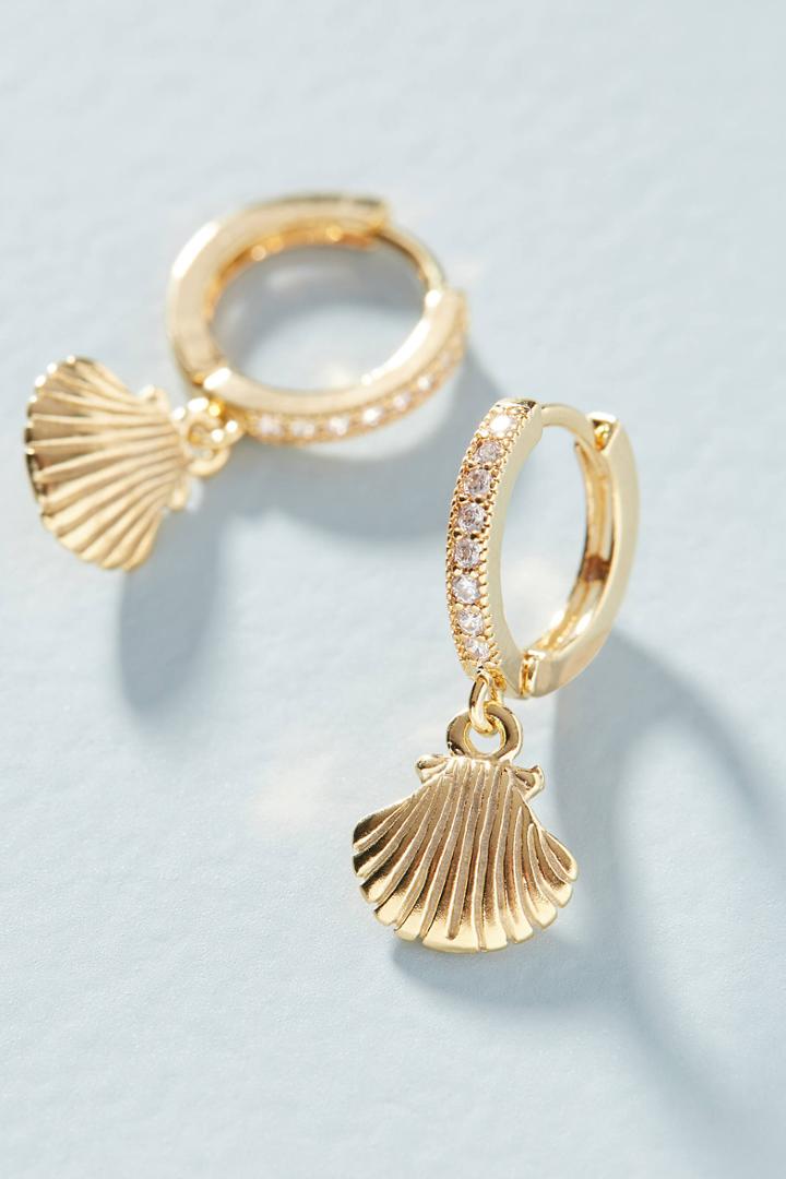 Tess + Tricia Little Treasures Pearl Hoop Earrings