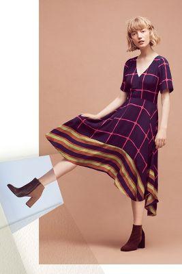 Hd In Paris Striped Pane Midi Dress