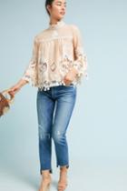 Anna Sui Lace Peasant Top