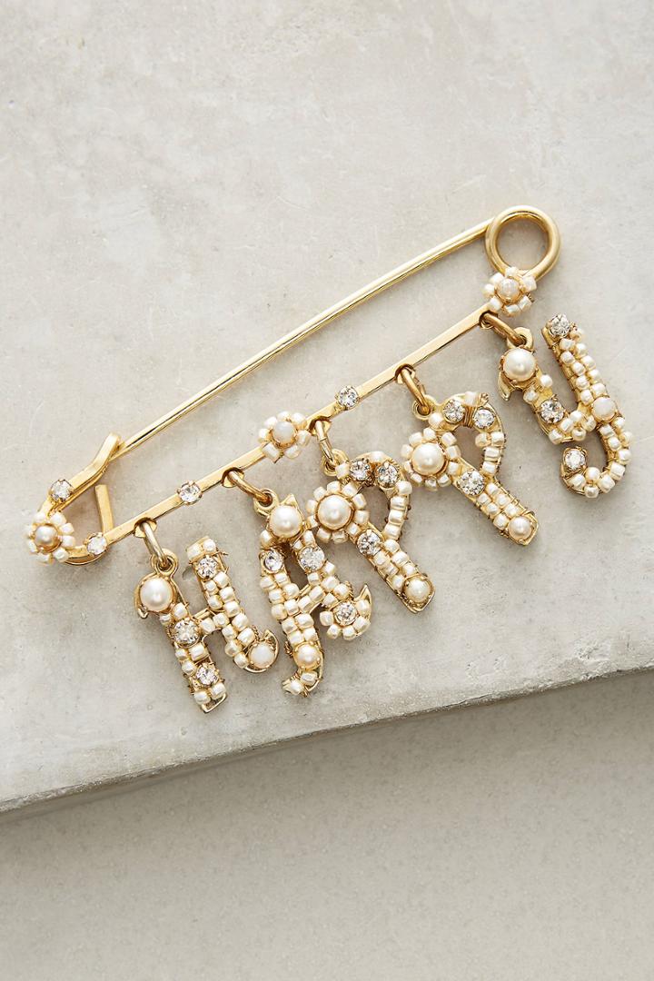 Miriam Haskell Happy Charm Pin