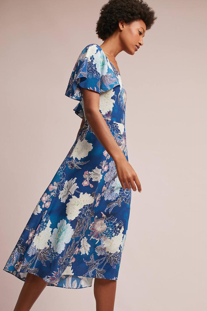 Kachel Blooms Silk Dress