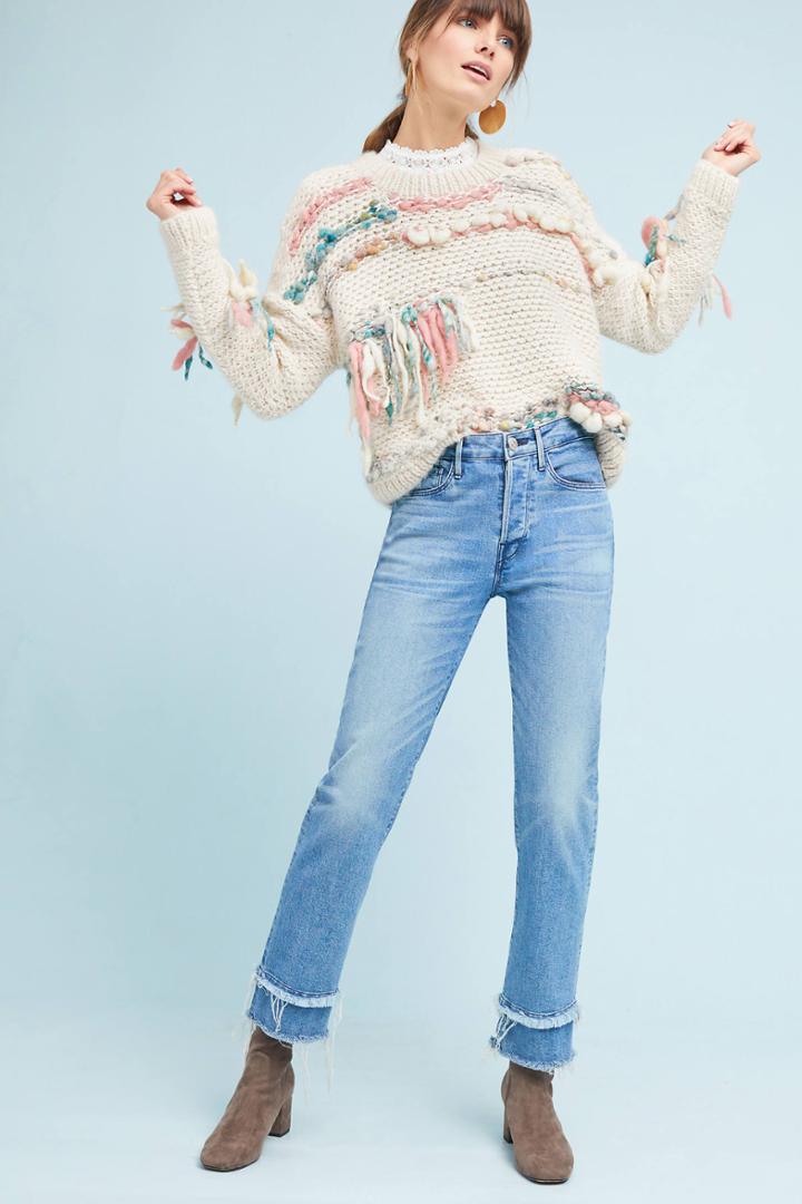 3x1 Nyc W3 Higher Ground High-rise Cropped Jeans