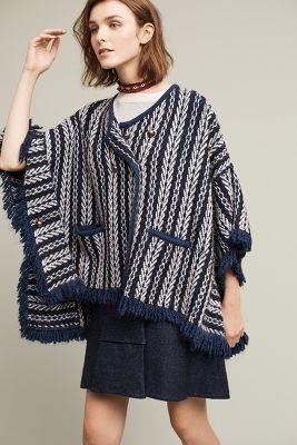 Sleeping On Snow Tajo Jacquard Poncho