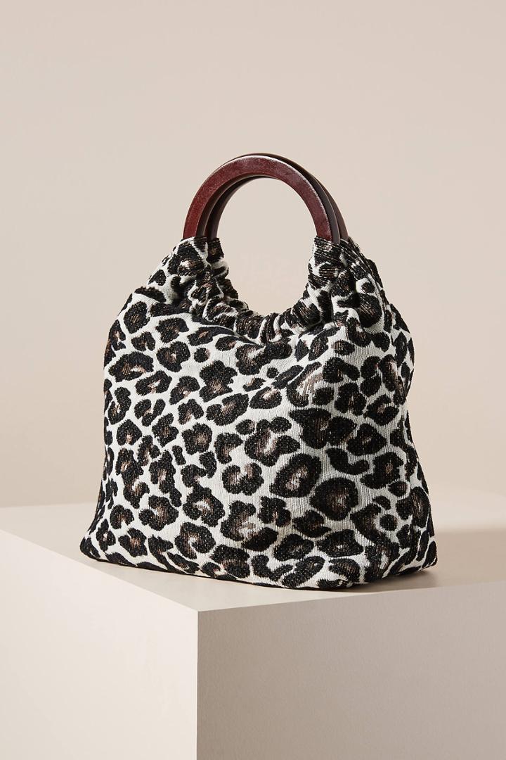 Anthropologie Audriana Leopard Clutch